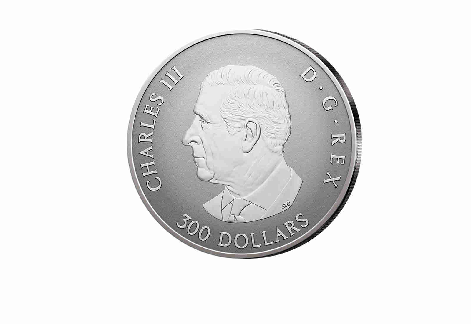 Maple Leaf Forever 2025 1 oz Platin Kanada mit echtem Aquamarin-Edelstein PP