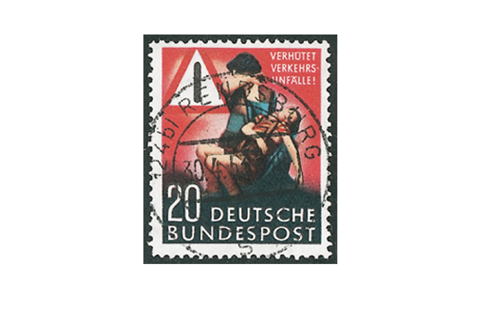 Briefmarke BRD Unfallverhütung 1953 Michel-Nr. 162 gestempelt