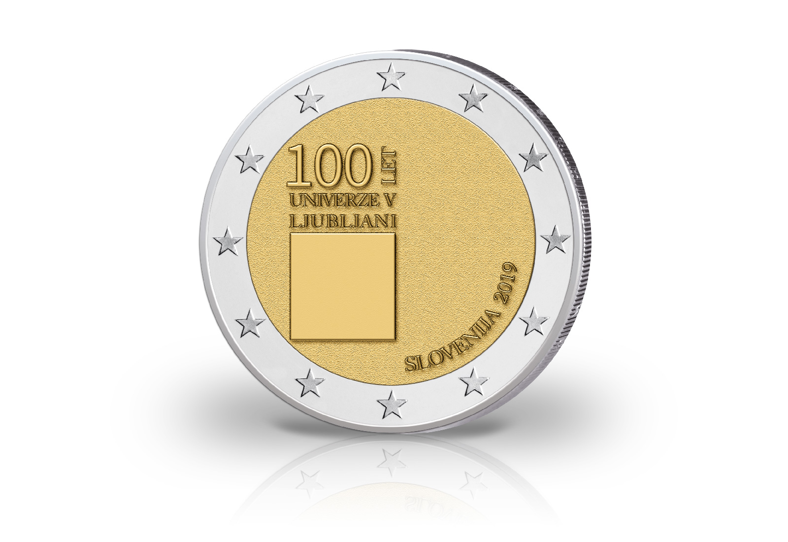 2 Euro 2019 Slowenien 100 Jahre Universität Ljubljana