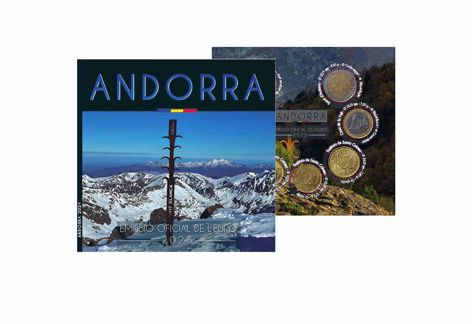 Kursmünzensatz 2025 Andorra im Blister st