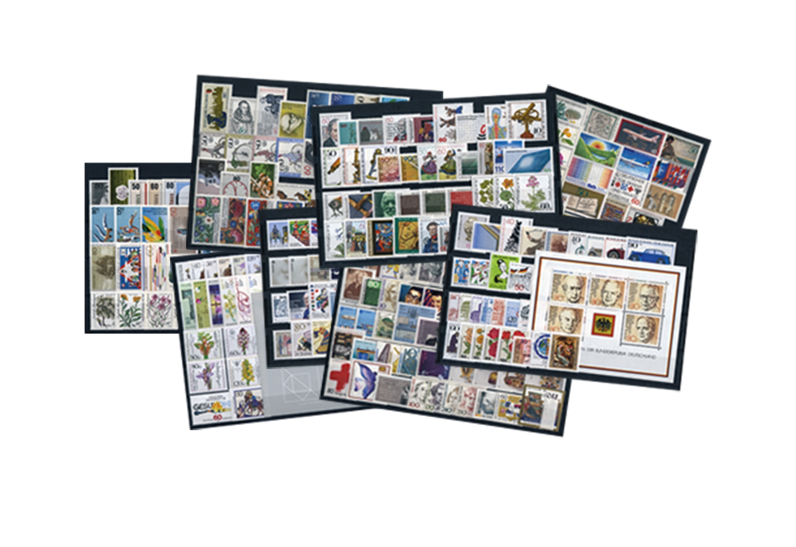 Briefmarken BRD Jahrgänge 1980 bis 1989 komplett Michel-Nr. 1033-1443 gestempelt