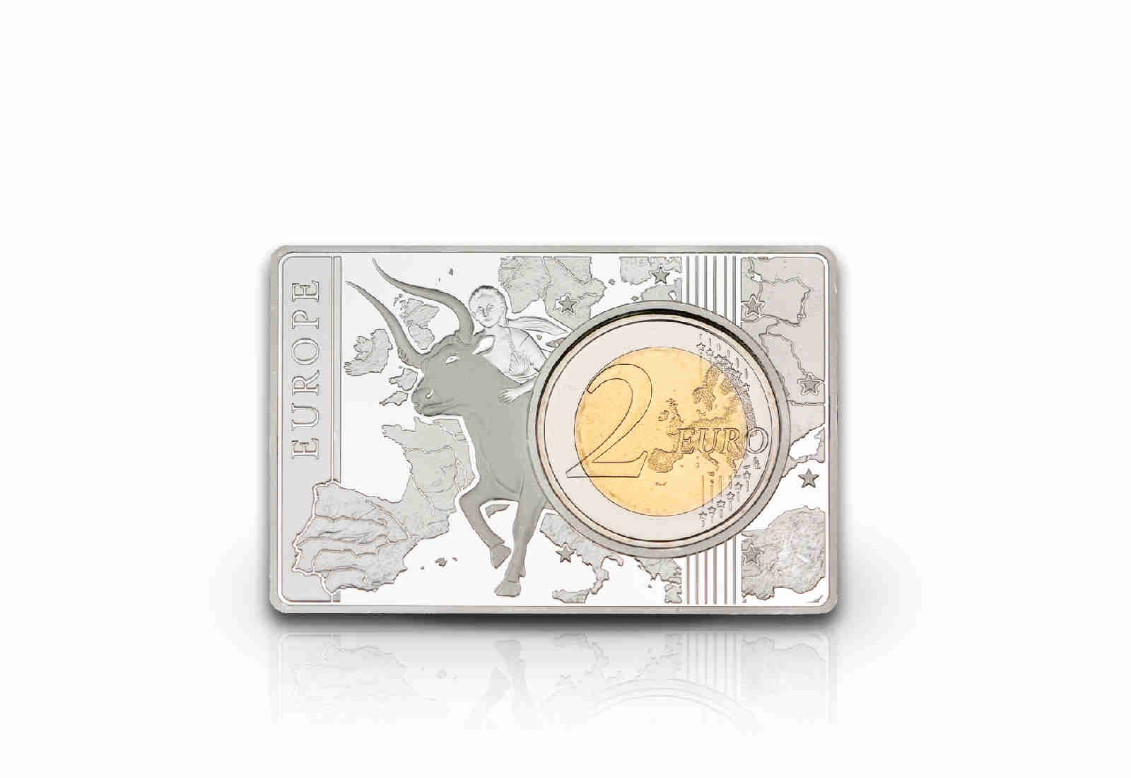 2 Euro 2019 Deutschland 70 Jahre Bundesrat eingefasst in einem Barren Prägestätte A