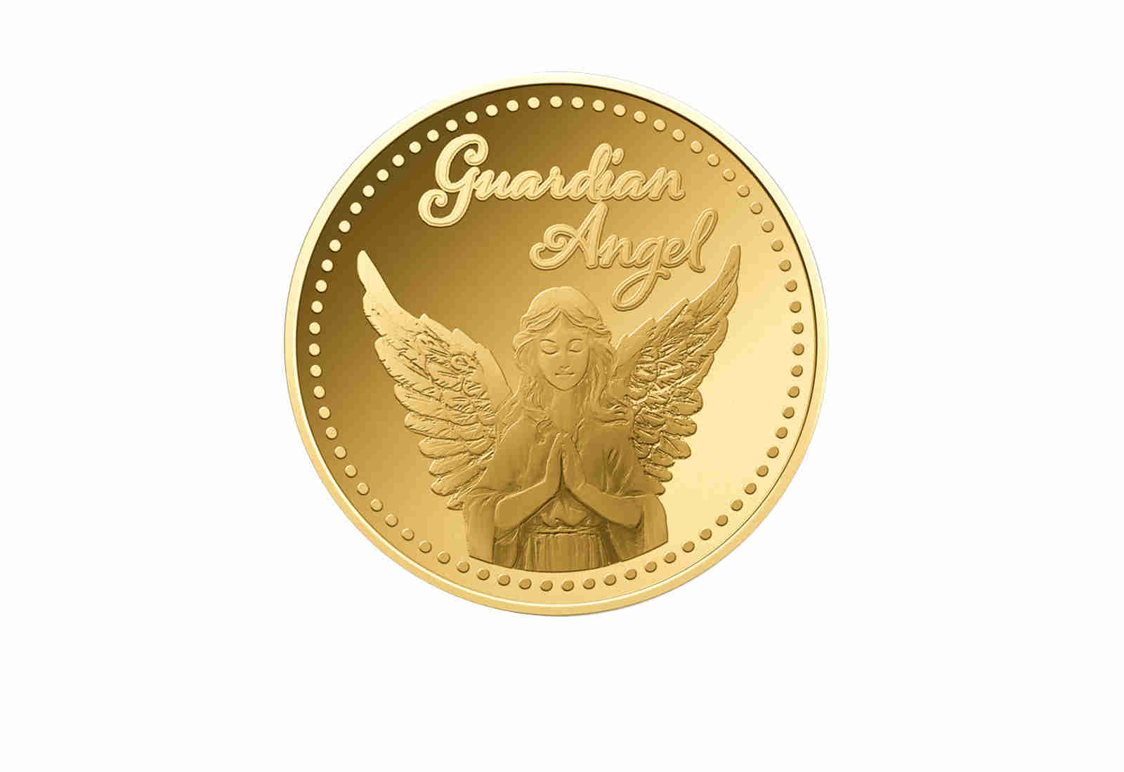 Goldcard Motiv "Schutzengel" mit 999/1000 Goldausgabe
