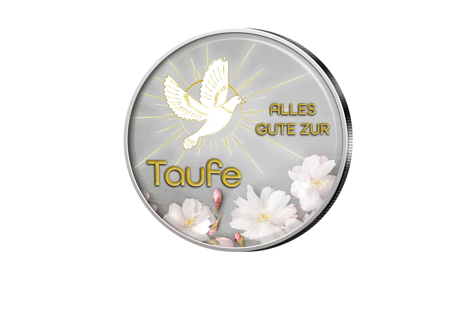 American Eagle 1 oz Silber USA mit Farbapplikation Glückwunsch zur Taufe II