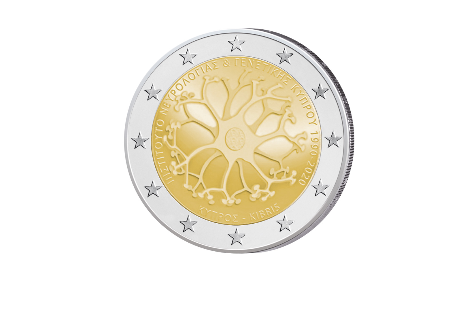 2 Euro 2020 Zypern 30 Jahre Institut für Neurologie und Genetik bfr.