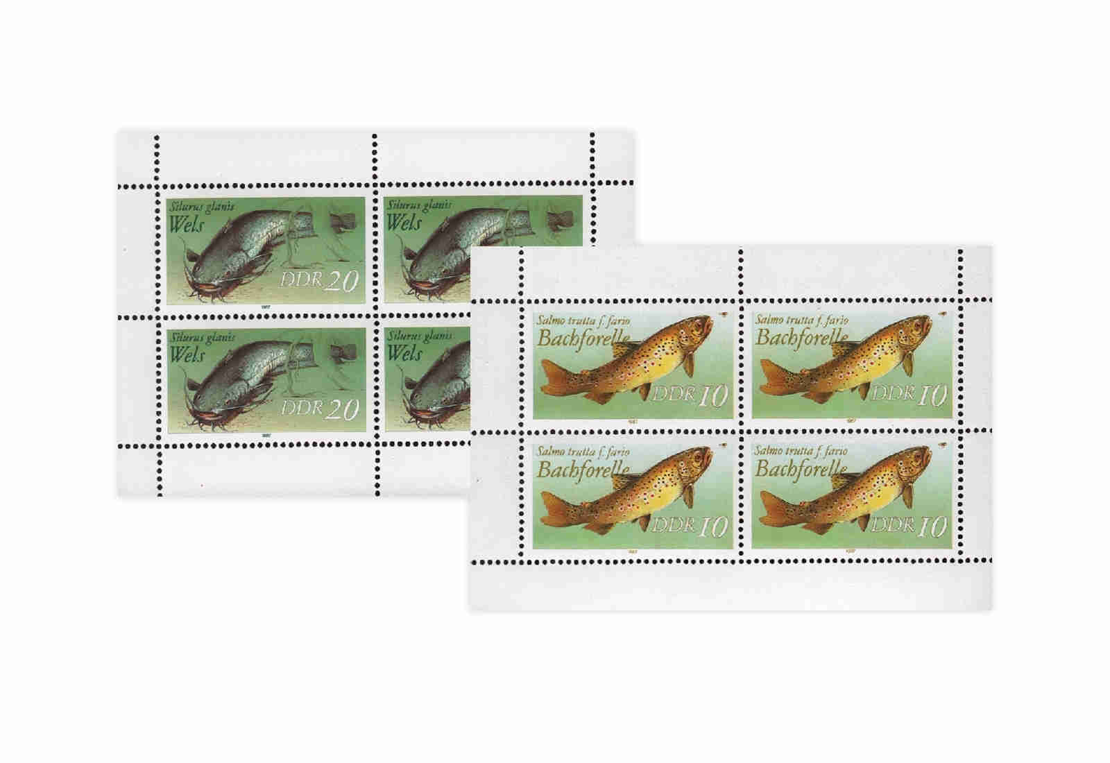 DDR Kleinbogen 1987 Michel Nr. 3096 bis 3097 I gestempelt