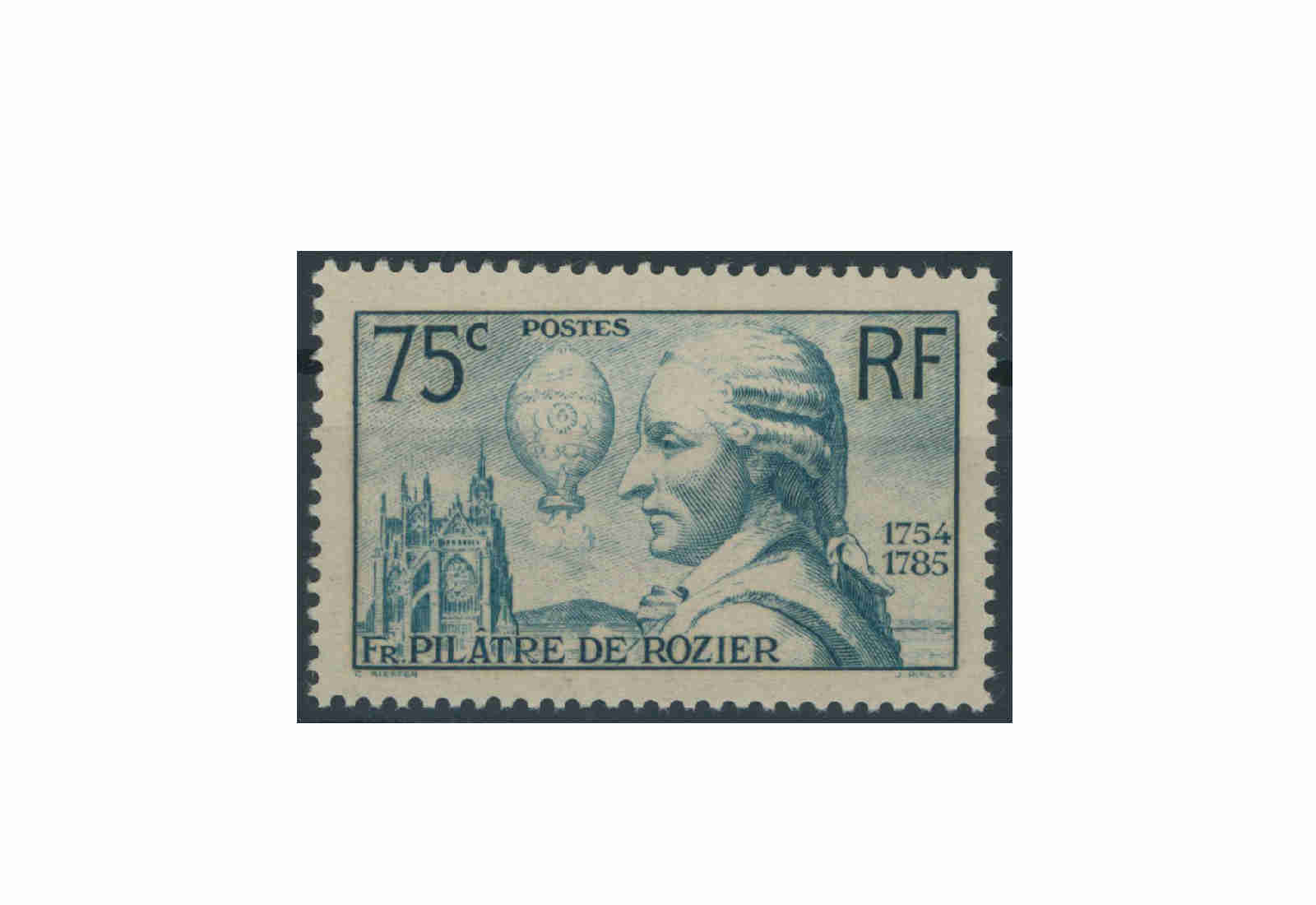 Briefmarke Frankreich 150. Todestag von Jean-François Pilâtre de Rozier 1936 Michel-Nr. 318 postfrisch