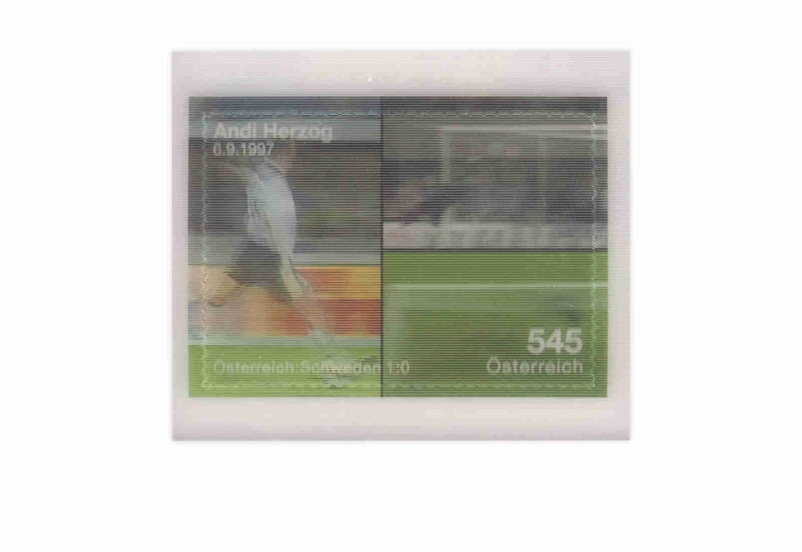 Österreich UEFA 2008 Block 42 'Andi Herzog' gest.