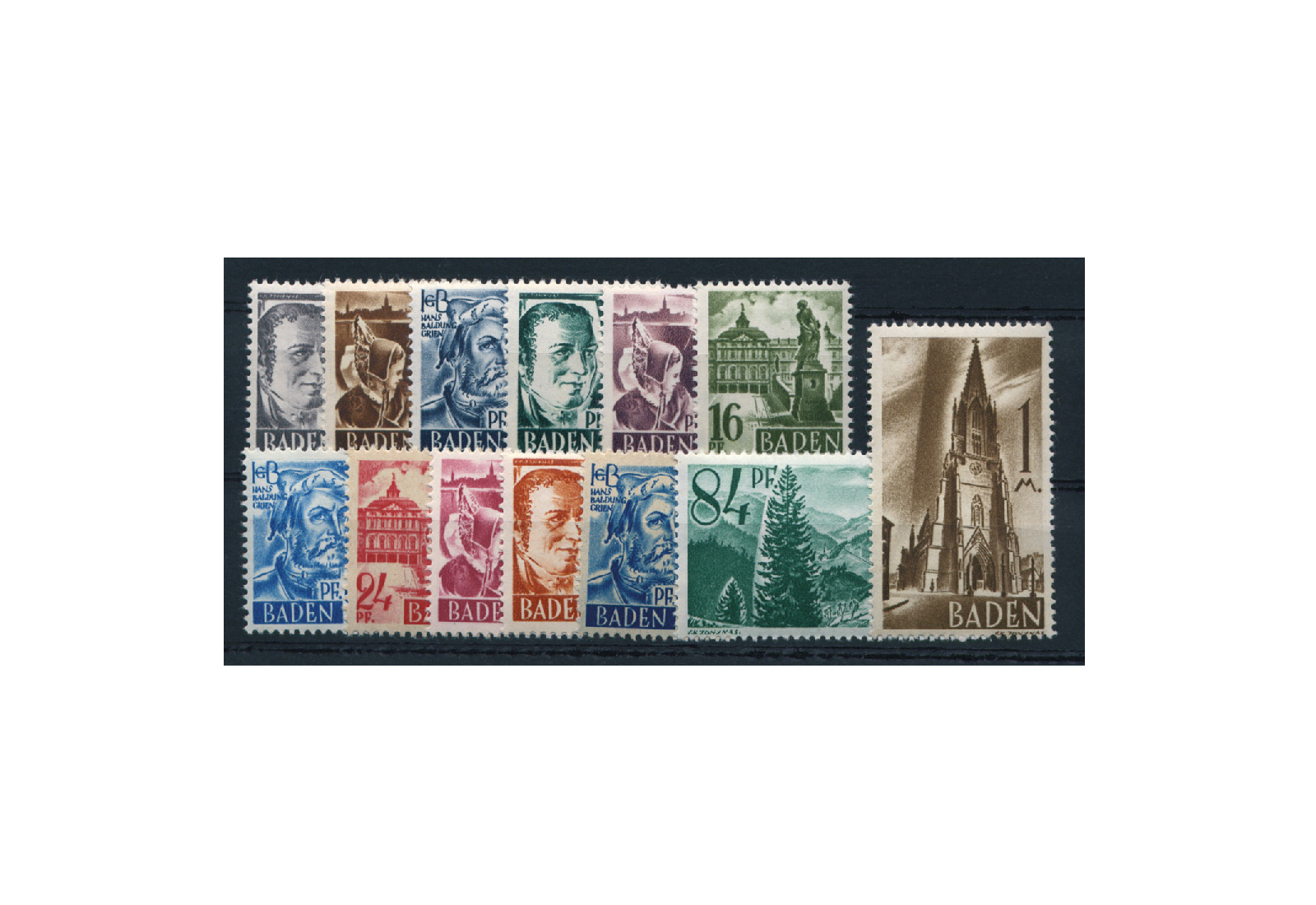 Baden Mi.Nr. 1/13 postfrisch
