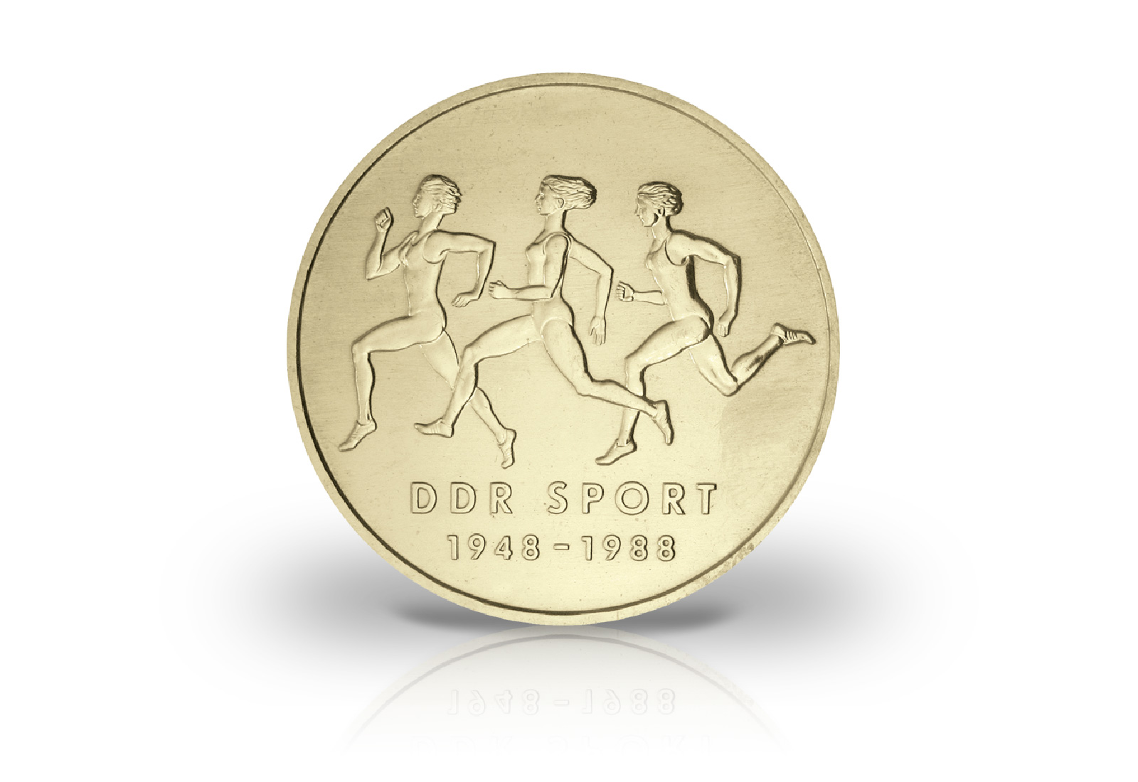 10 Mark Gedenkmünze 1988 DDR Turn Sportbund der DDR Jaeger-Nr. 1623