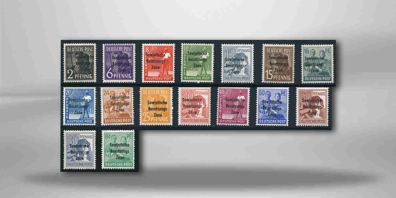 SBZ Michel-Nr. 182/197 postfrisch ohne Michel-Nr. 195