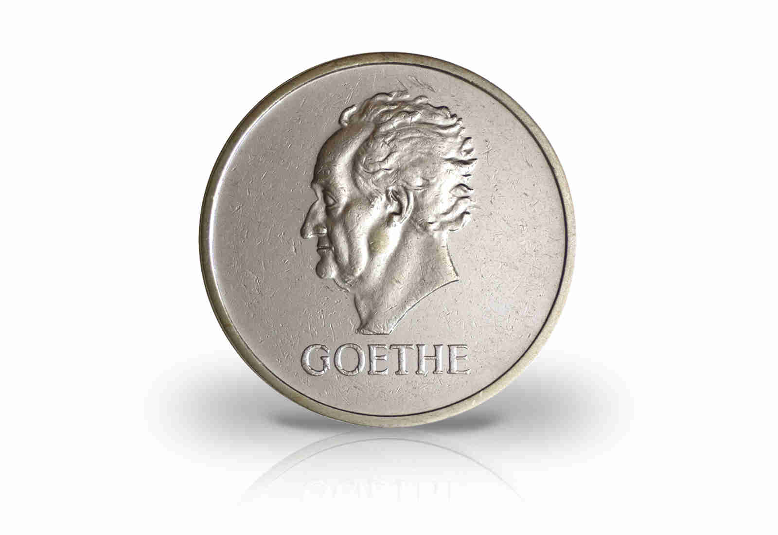 5 Reichsmark Silbermünze 1932 Weimarer Republik 100. Todestag Goethes Jaeger-Nr. 351