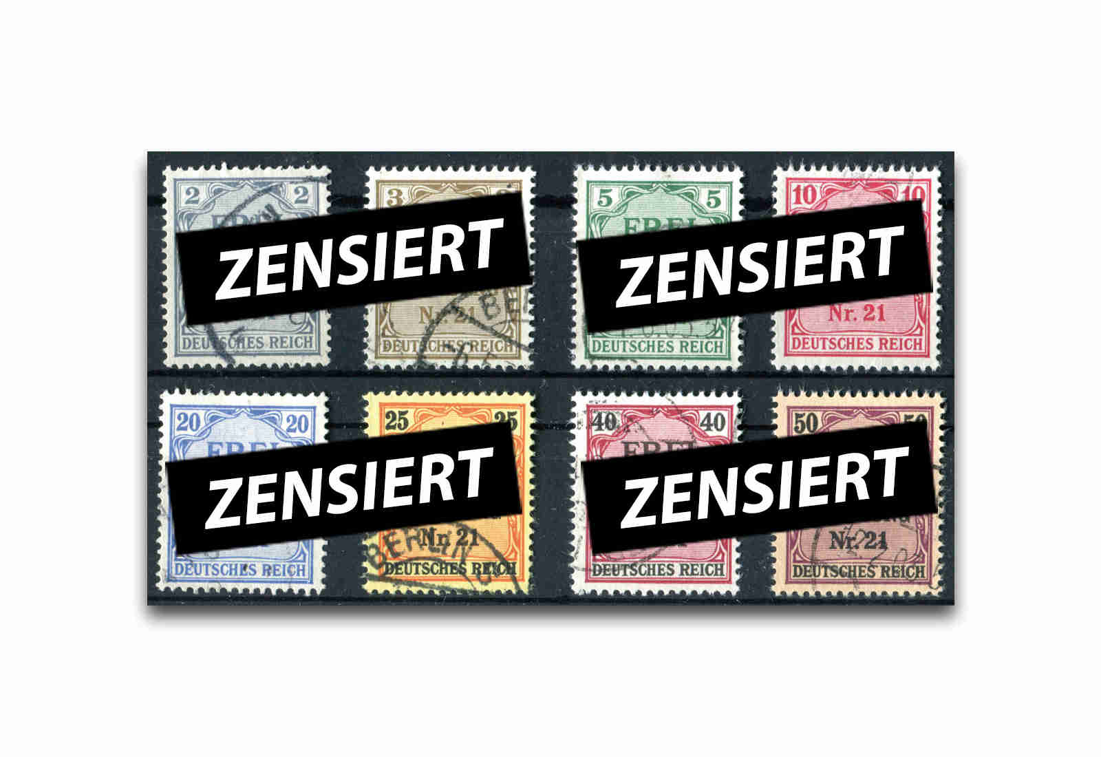 Deutsches Reich Michel-Nr. D 1/8 gestempelt