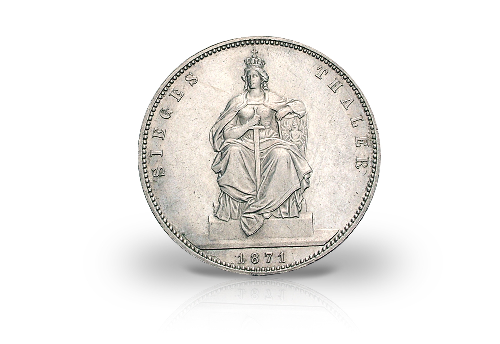 Siegestaler 1871 Kaiserreich Preußen Wilhelm I. Thun 272