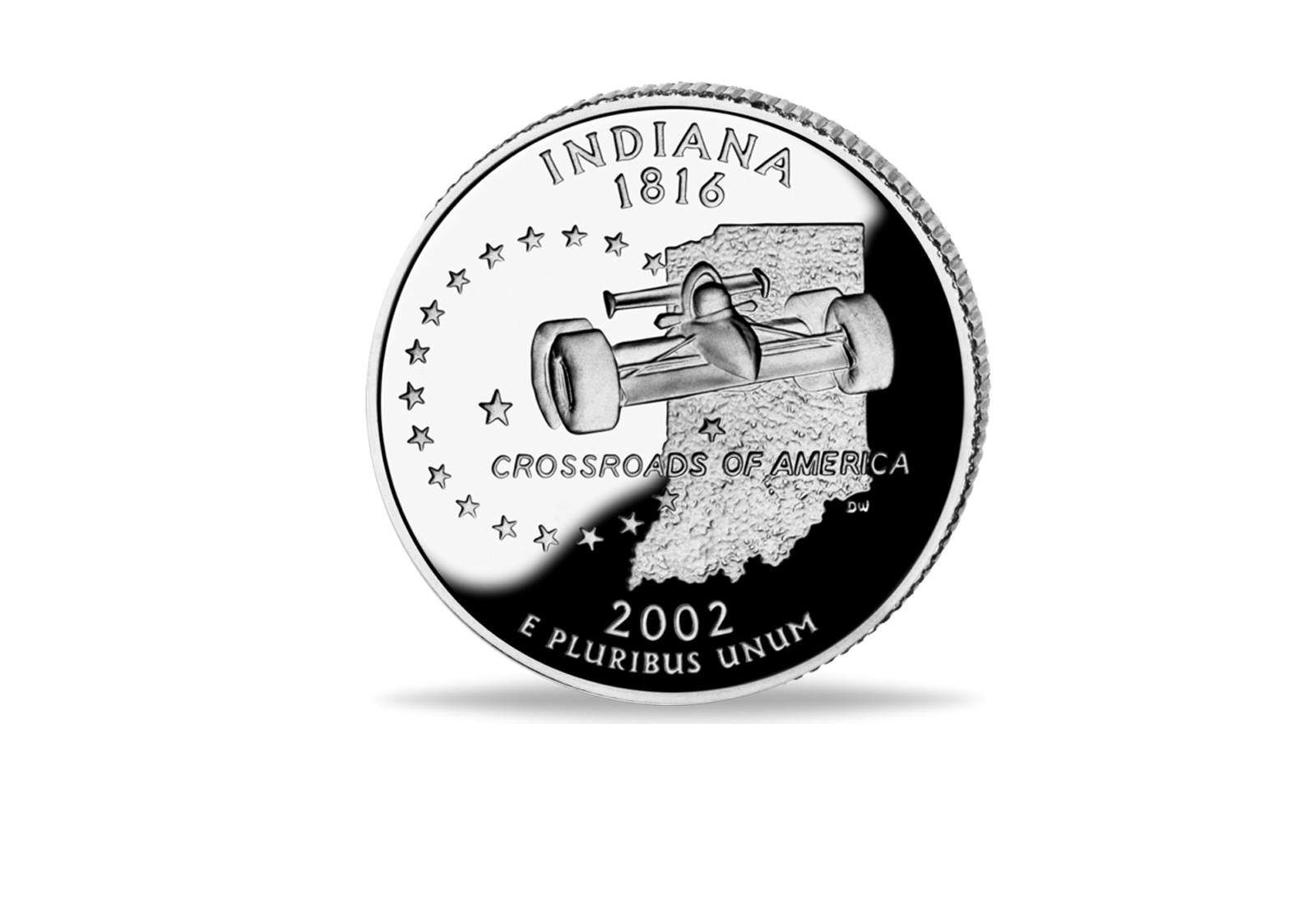 USA Quarter Dollar 2002 Indiana Prägestätte P (Philadelphia)