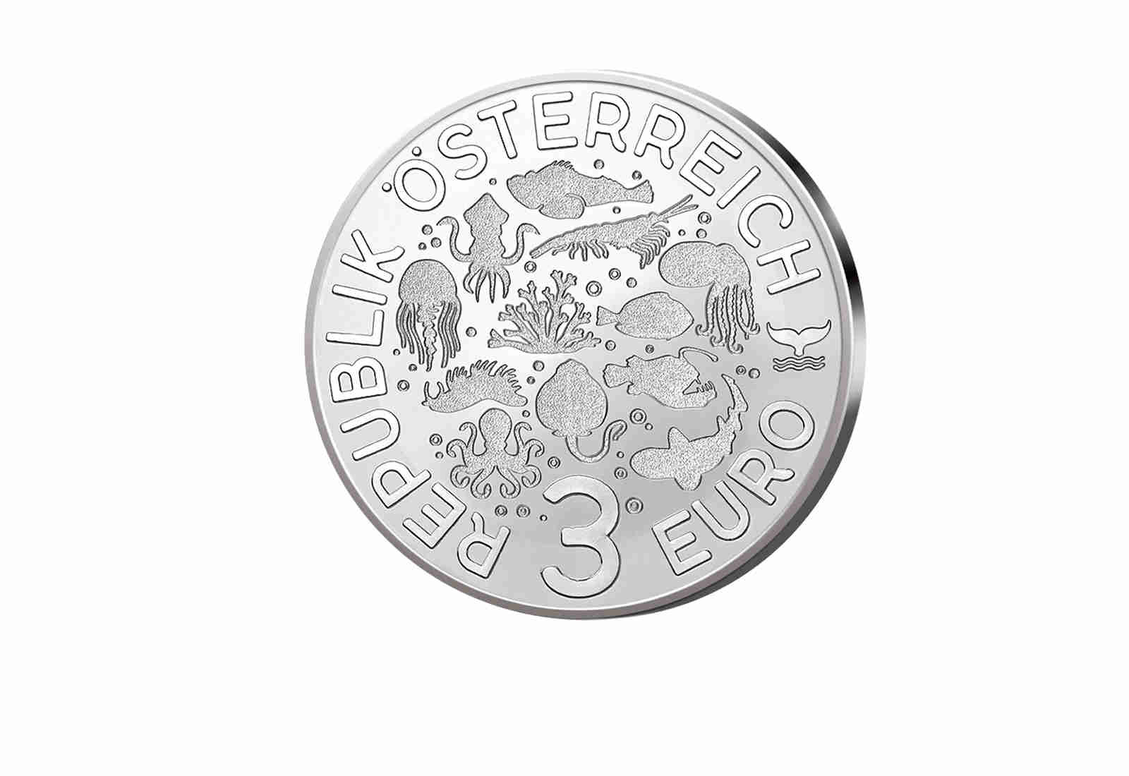 3 Euro 2025 Österreich Nacktkiemerschnecke