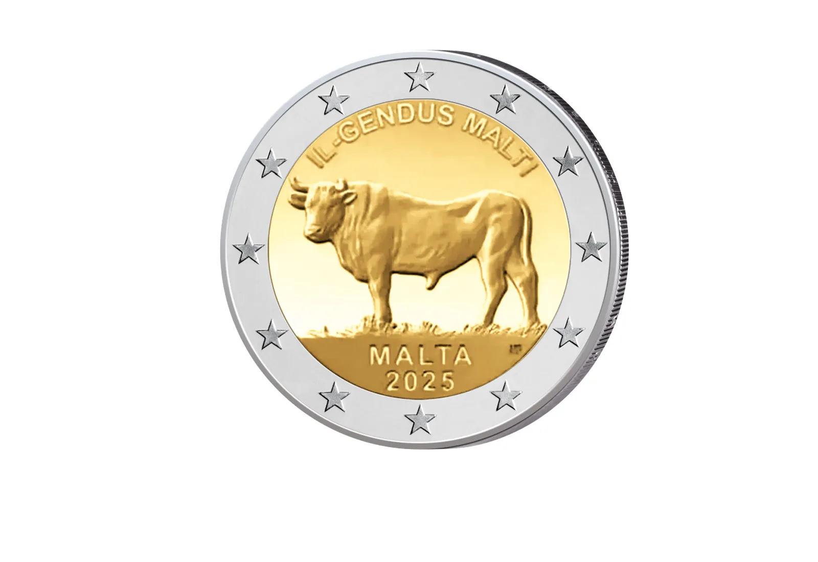 2 Euro 2025 Malta Der maltesische Ochse