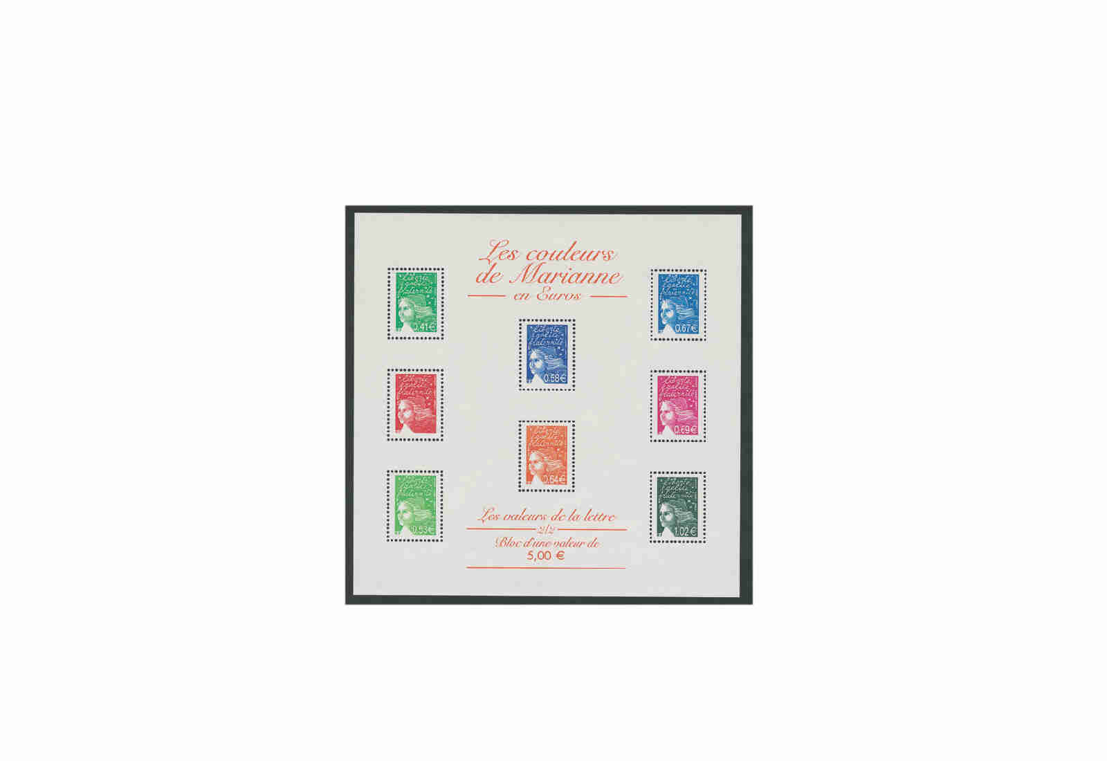 Briefmarken Frankreich Marianne 2002 Mi. Nr. 3557-3592 Kleinbogen postfrisch