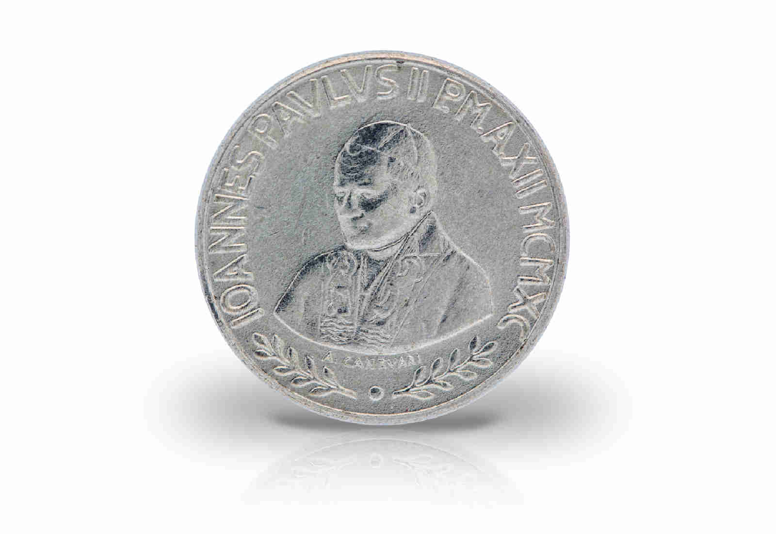 50 Lire 1990 Vatikan Papst Johannes Paul II. Vatikanstadt