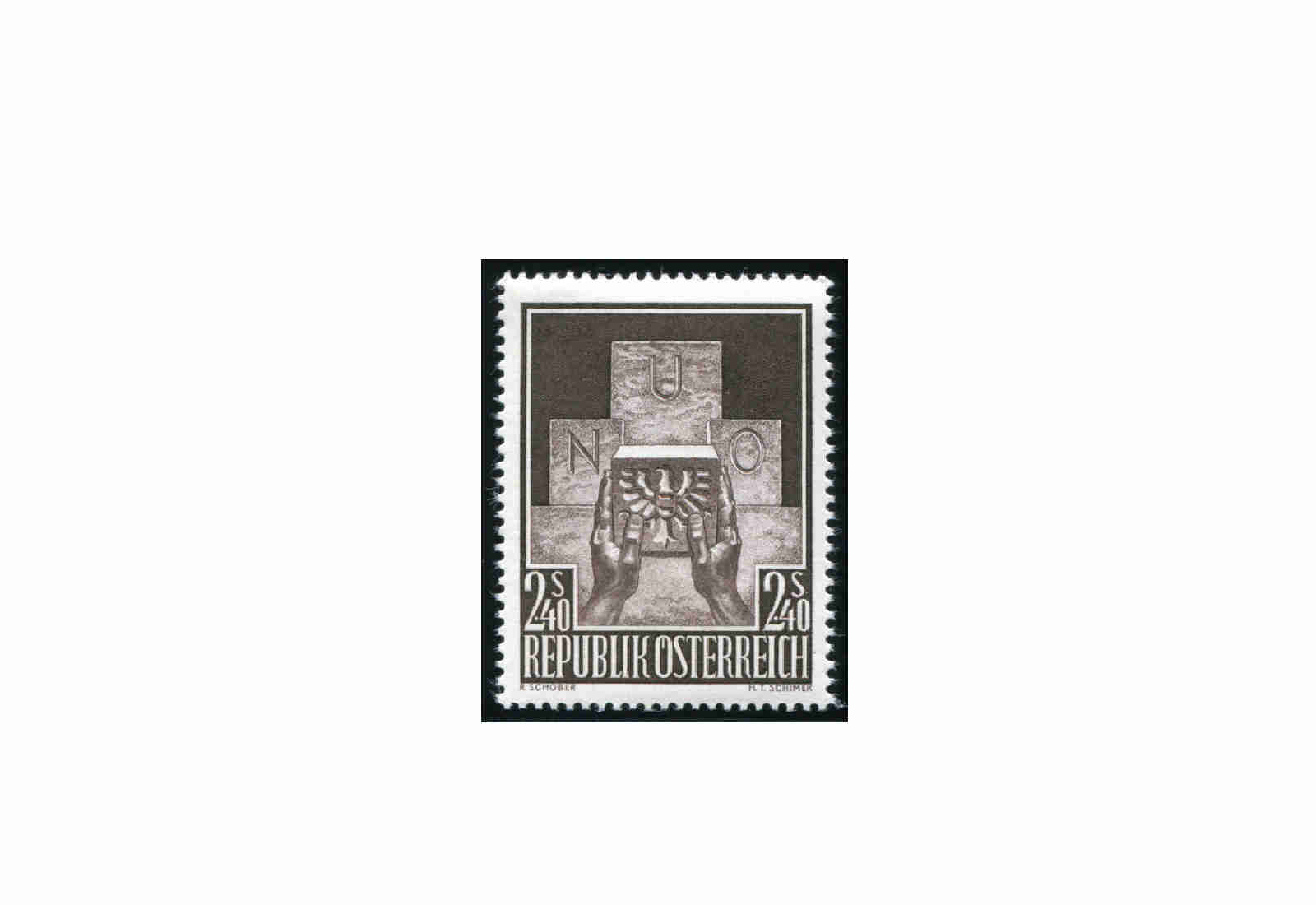2. Republik Österreich Aufnahme Österreichs in die UNO Mi.Nr. 1025 **