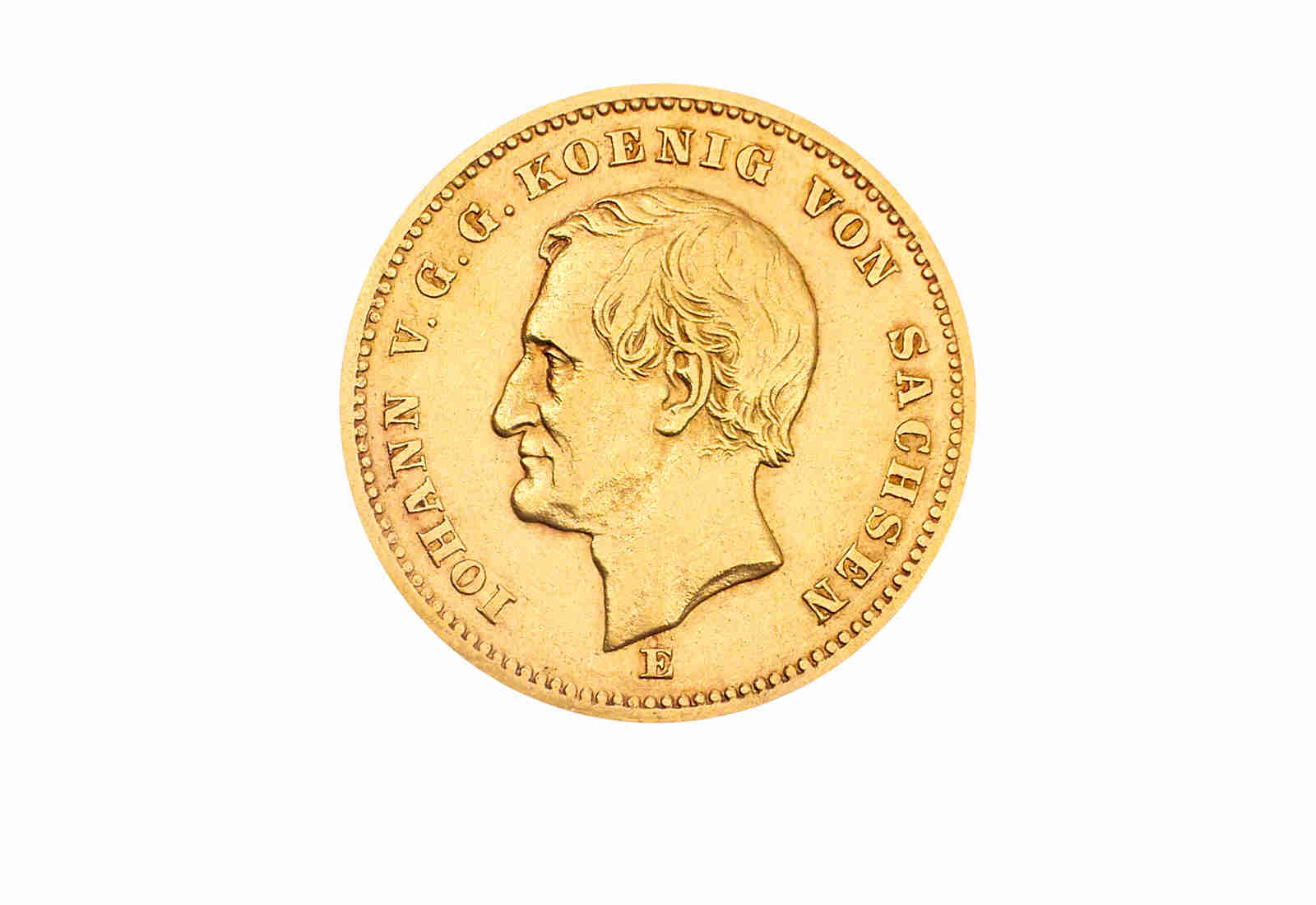 20 Mark 1872 Kaiserreich Johann Sachsen Jaeger-Nr. 258