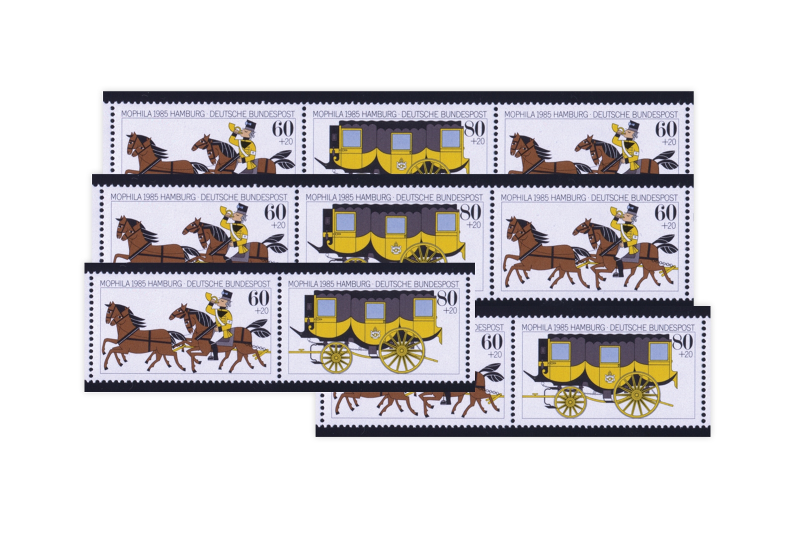 BRD Michel-Nr. W Zd 5 bis W Zd 8 Mophila 1985 postfrisch