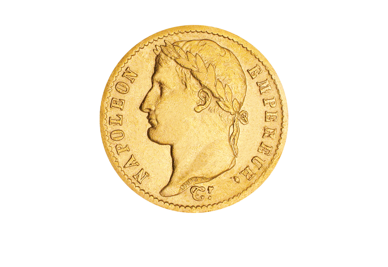 2er-Set 20 Lire und 20 Francs Napoleon Bonaparte im Holzetui