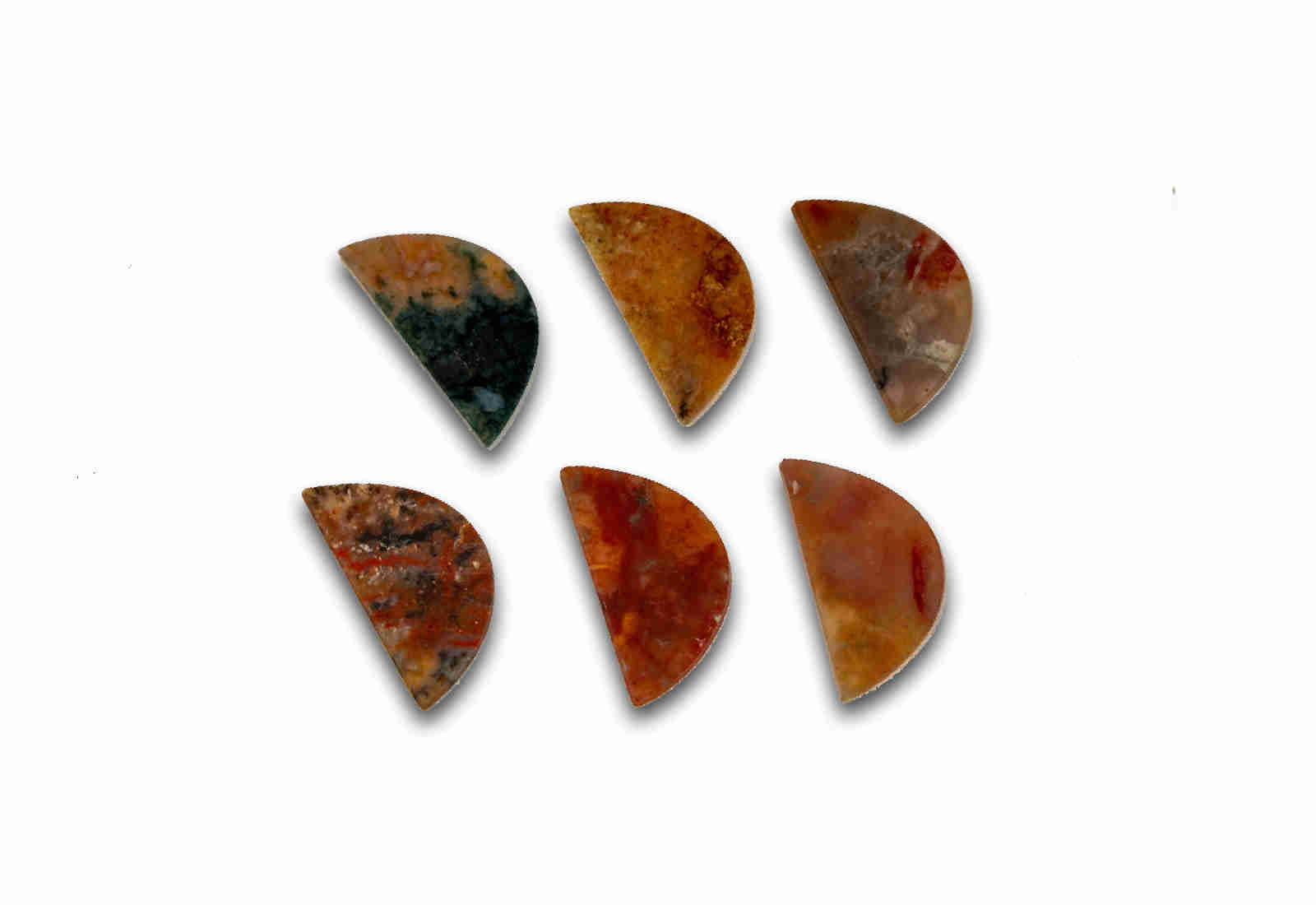 Edelstein Koprolith oval poliert
