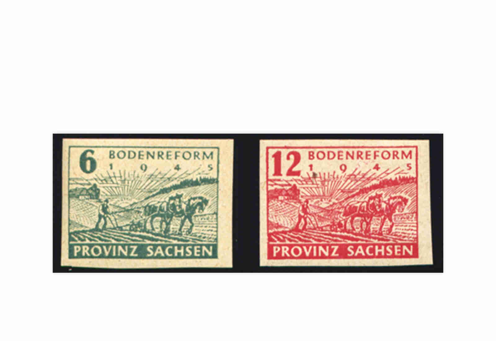 Briefmarken SBZ 1945 Michel-Nr. 85 / 86 postfrisch