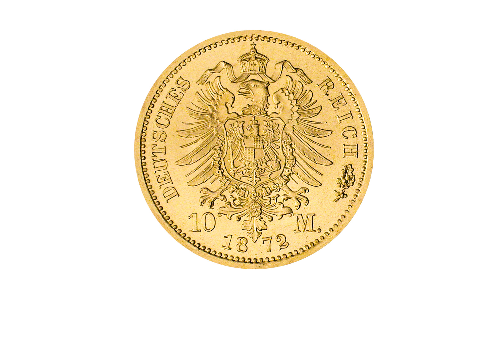 10 Mark 1874-1881 Kaiserreich Bayern Ludwig II Jaeger-Nr. 196