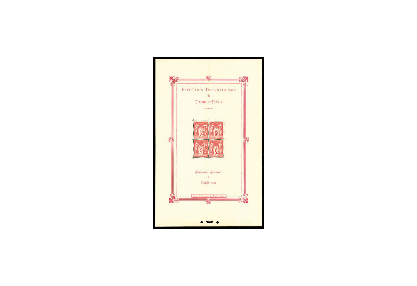 Frankreich Block 1 1925 postfrisch