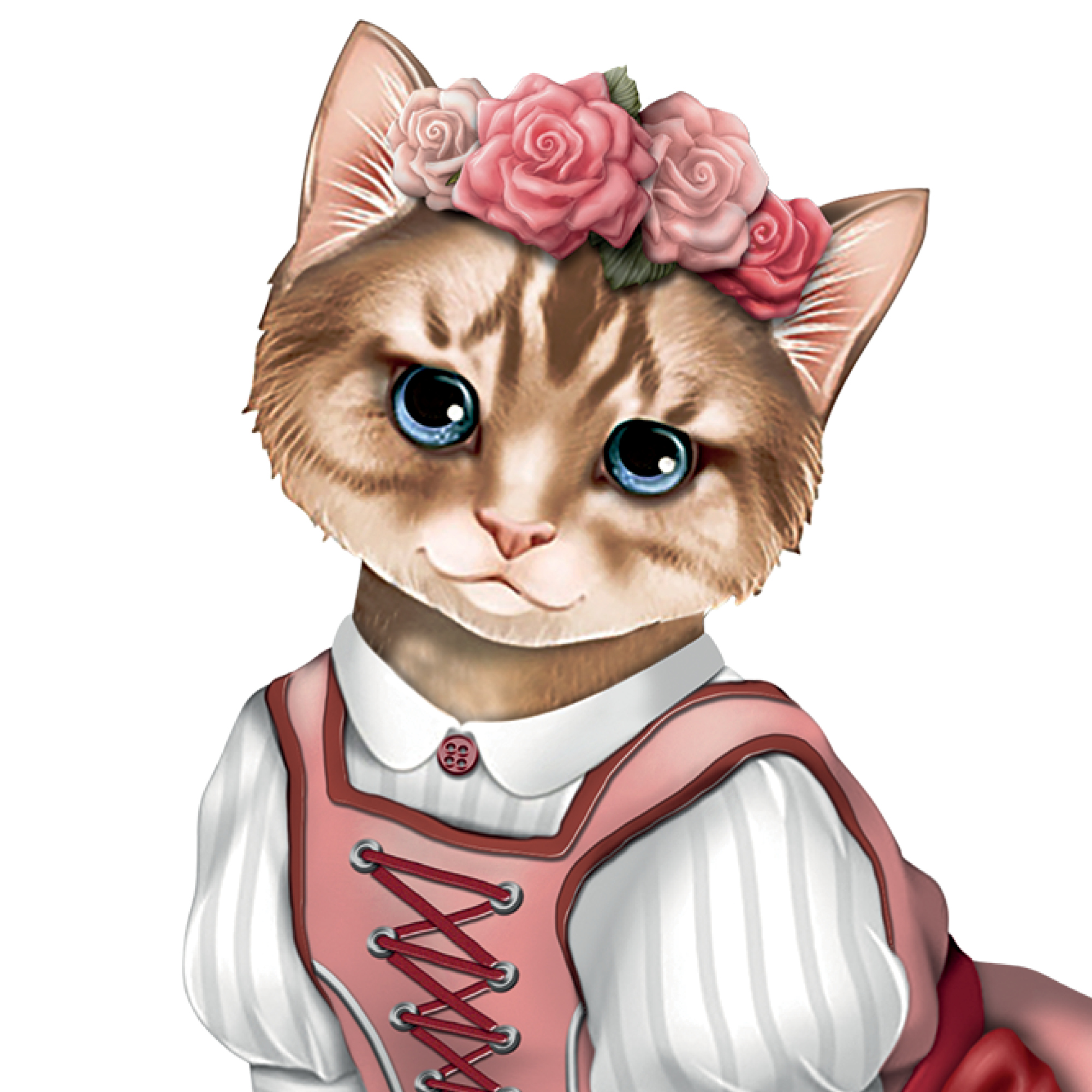 Dorothea Dirndl - Katzenfigurine