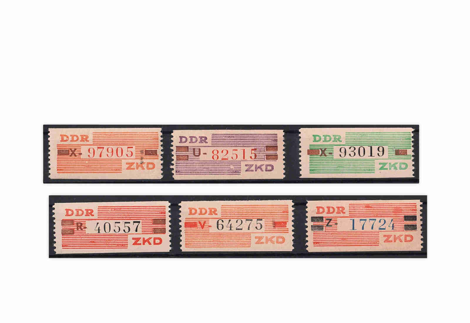 DDR Dienstmarken Dienst B 1/15 gestempelt