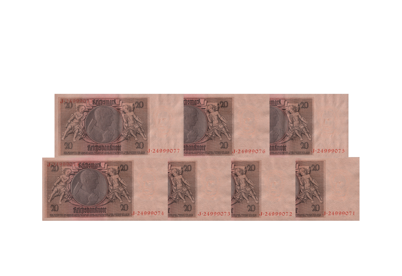 20 Reichsmark Banknote W. von Siemens Ro. 174a Weimarer Republik 1929