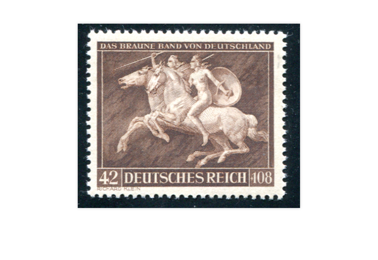 Briefmarke Deutsches Reich Galopprennen 1941 Michel-Nr. 780 postfrisch