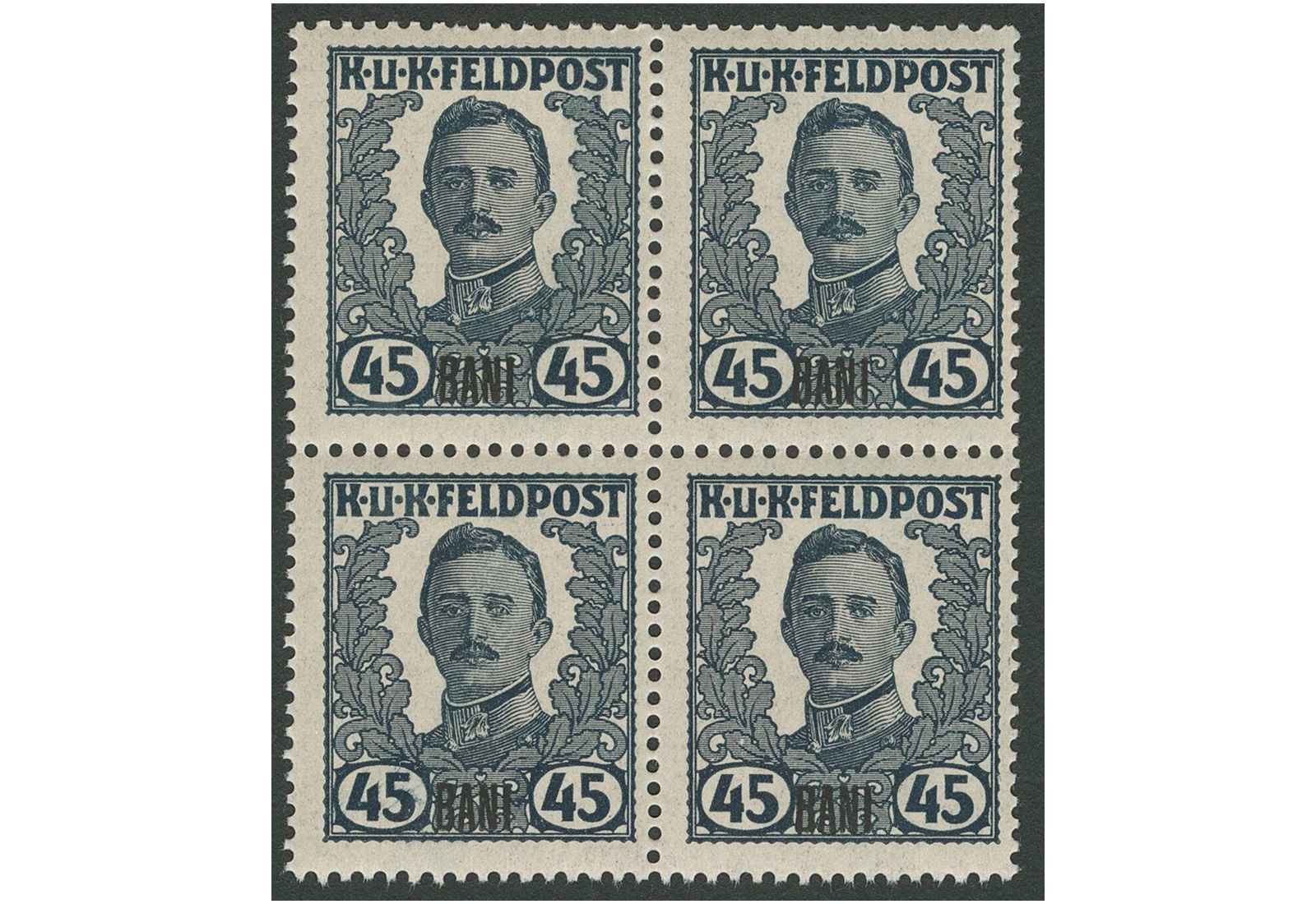 Ausgabe für Rumänien IX ** VB Österr.-ungar.Feldpost 45 Bani