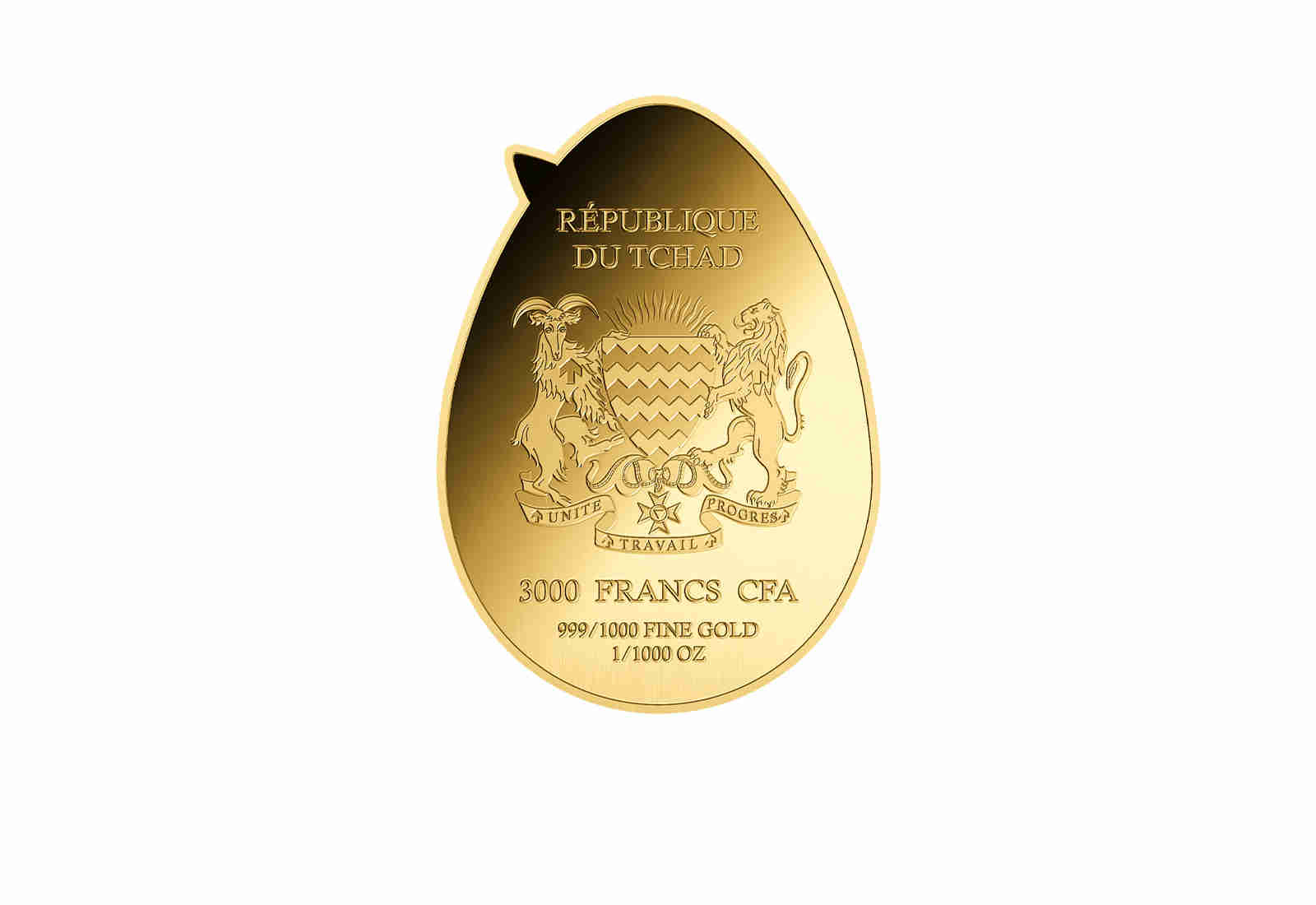 Goldmünze Osterei 999/1000 Gold Geschenk Ostern