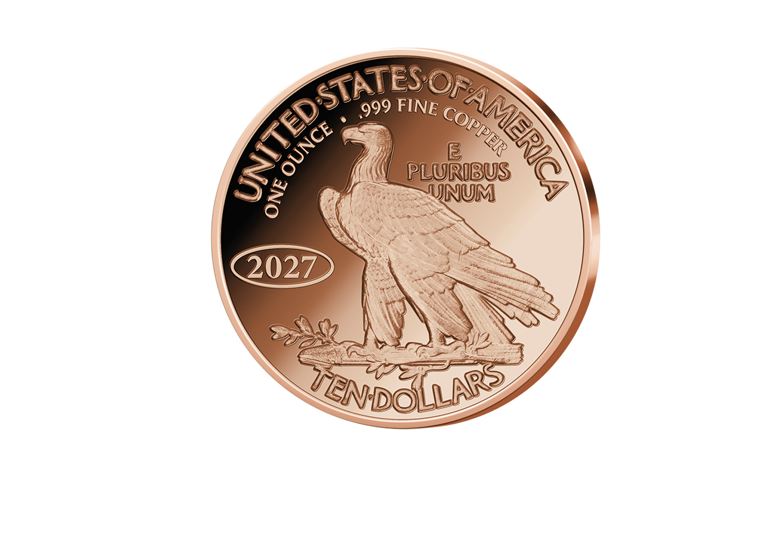 1 oz Kupferausgabe Indian Head Eagle