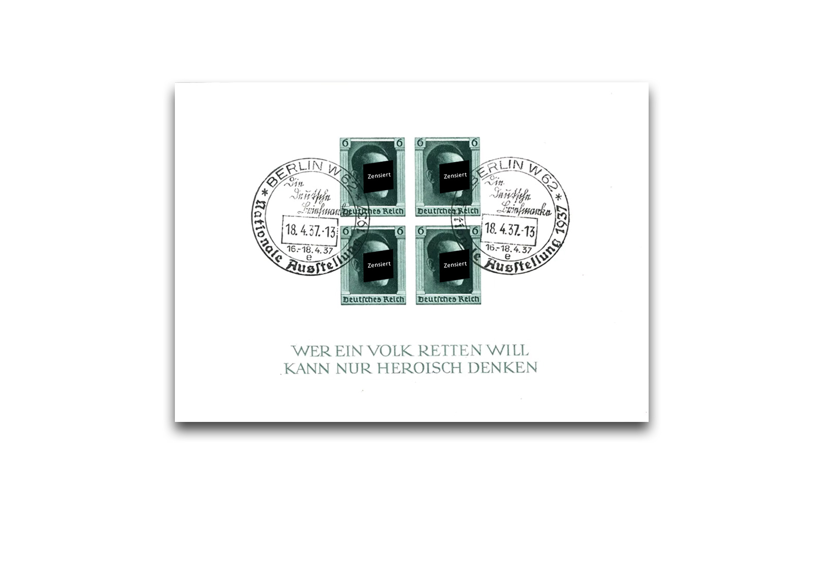Briefmarken Deutsches Reich Block 8 gestempelt