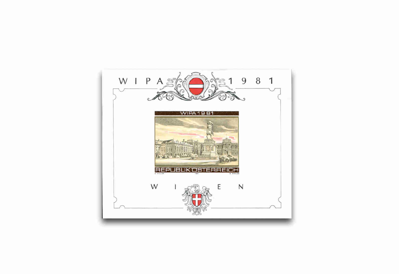 Ausstellungsblock Österreich WIPA 1981 ANK-Nr. N11 ungestempelt