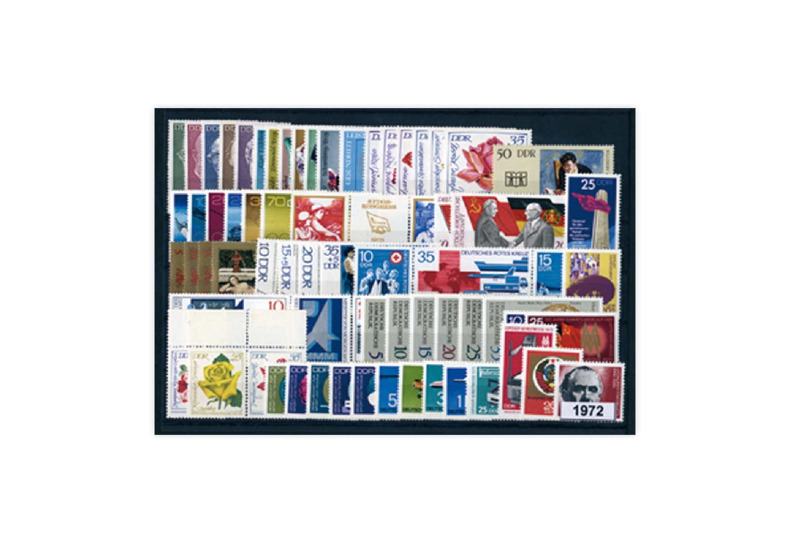 DDR Jahrgang 1972 gestempelt