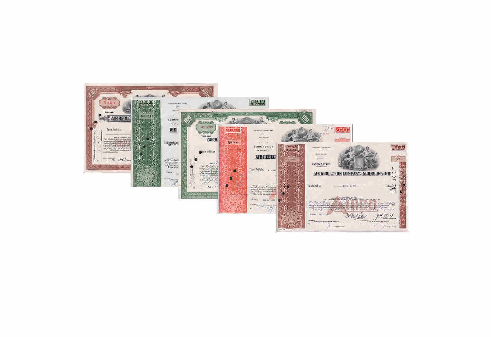 5 USA Aktien-Lot Air Reduction Company, Inc.