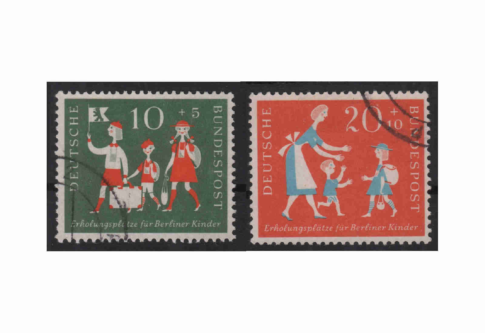 BRD Erholungsplätze für Berliner Kinder 1957 Mi.Nr. 250-251 gestempelt