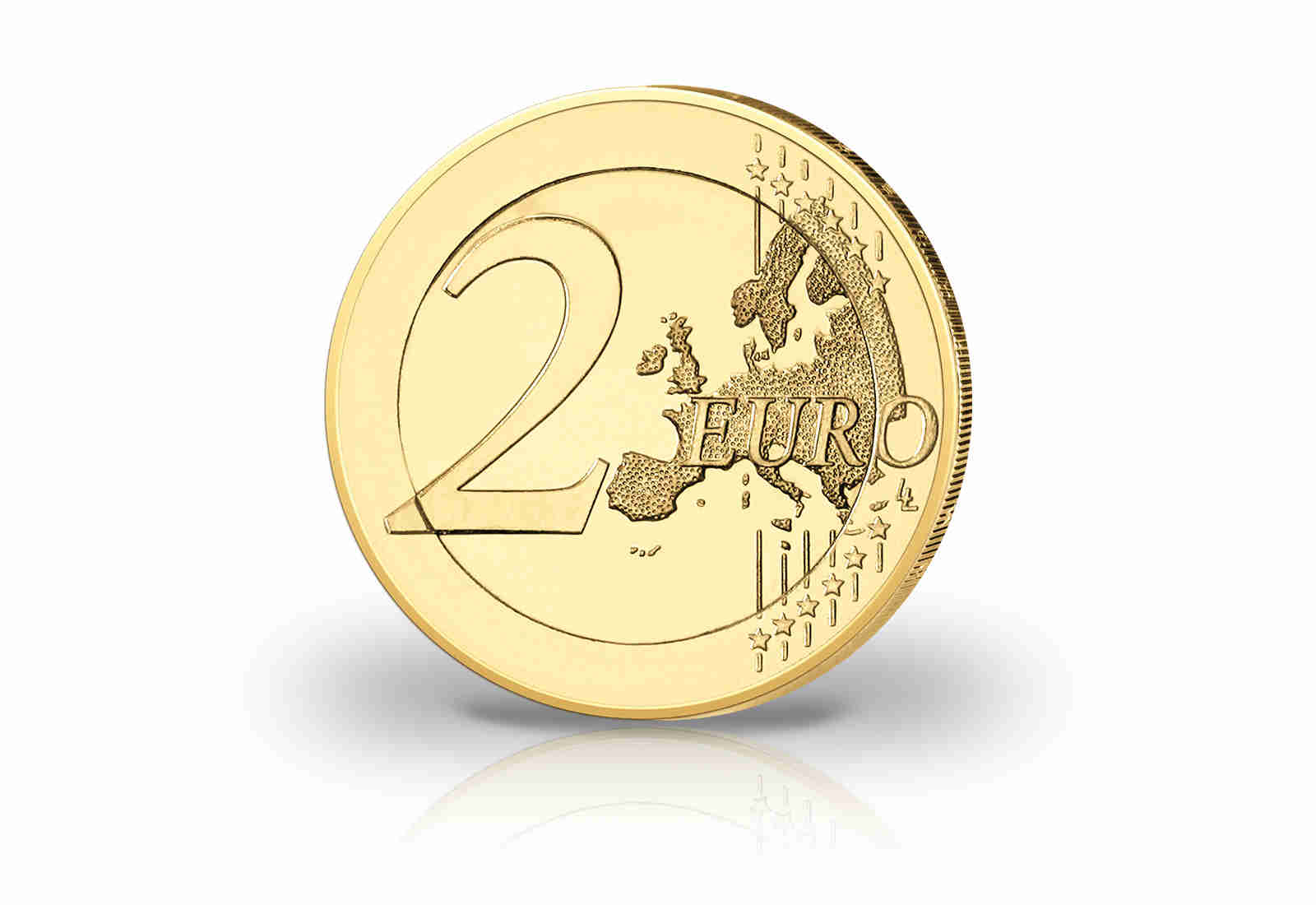 2 Euro vergoldet Der Wolf und die sieben Geißlein mit Farbmotiv