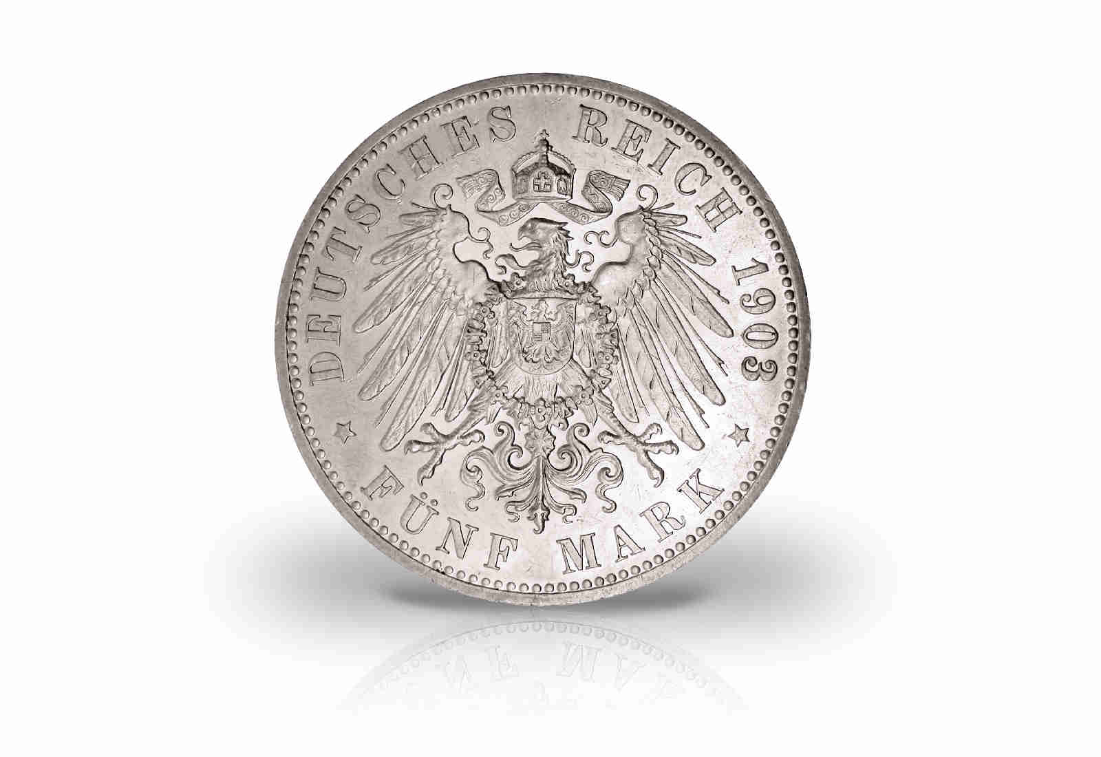 5 Mark 1903 Deutsches Kaiserreich Waldeck und Pyrmont Fürst Friedrich Jaeger-Nr. 171