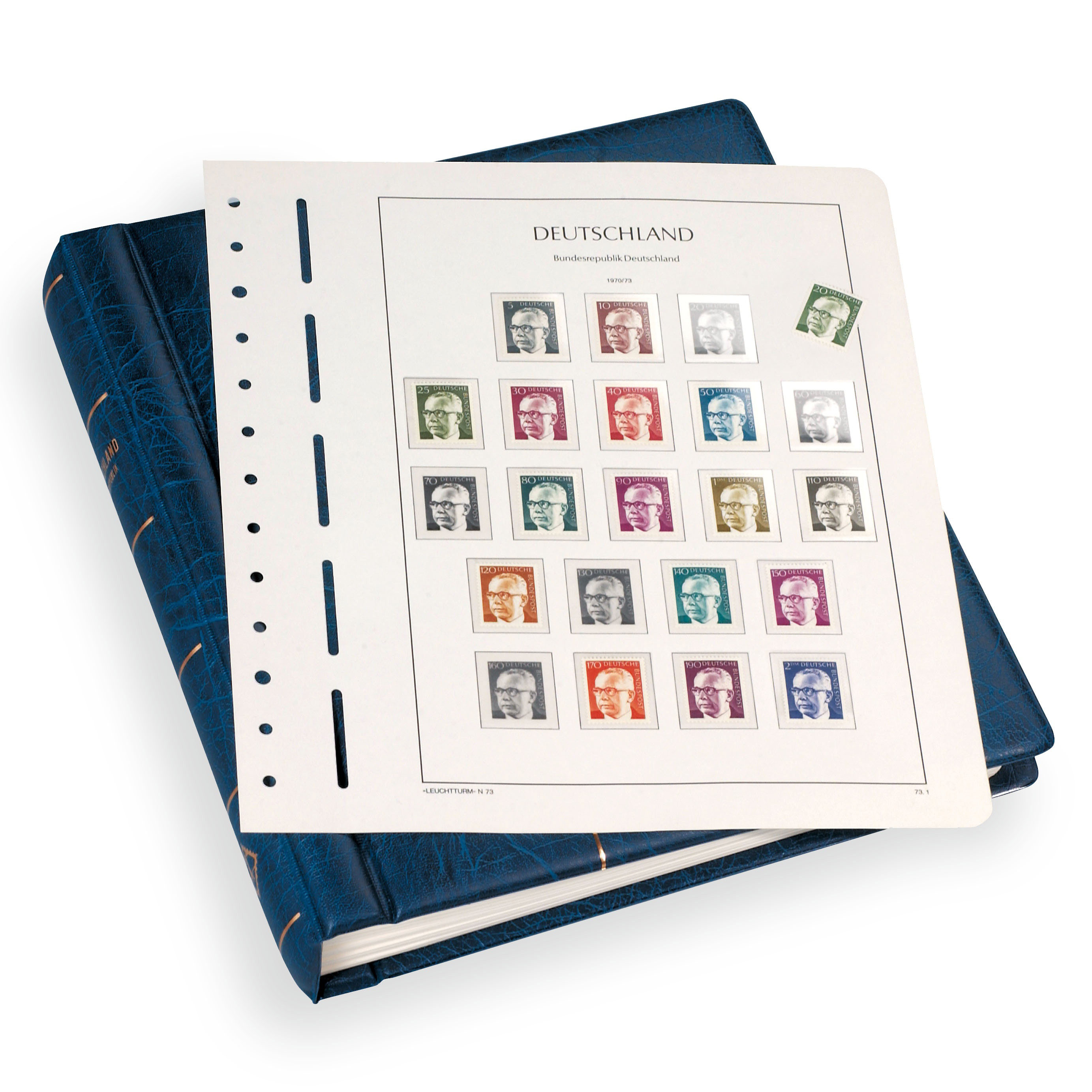 Drehstabbinder Perfect DP, inkl. Schutzkassette (blau)