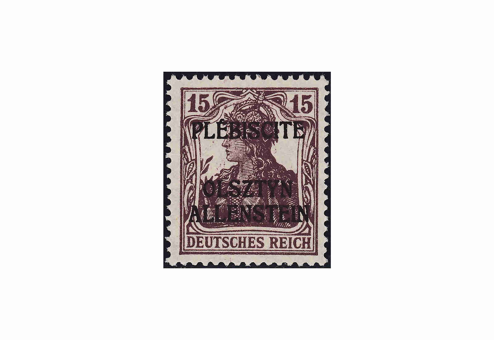 Briefmarke Allenstein MiNr.: 4 I ** Dt. Abstimmungsgebiet