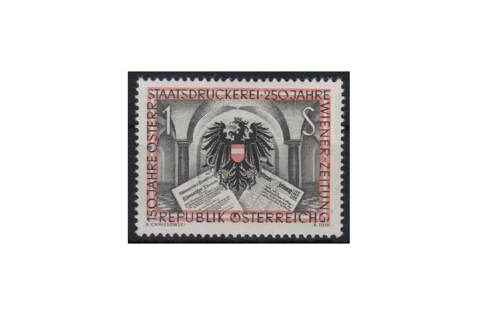 Österreich Einzelausgabe 150 Jahre Österreichische Staatsdruckerei Michel Nr. 1011 postfrisch