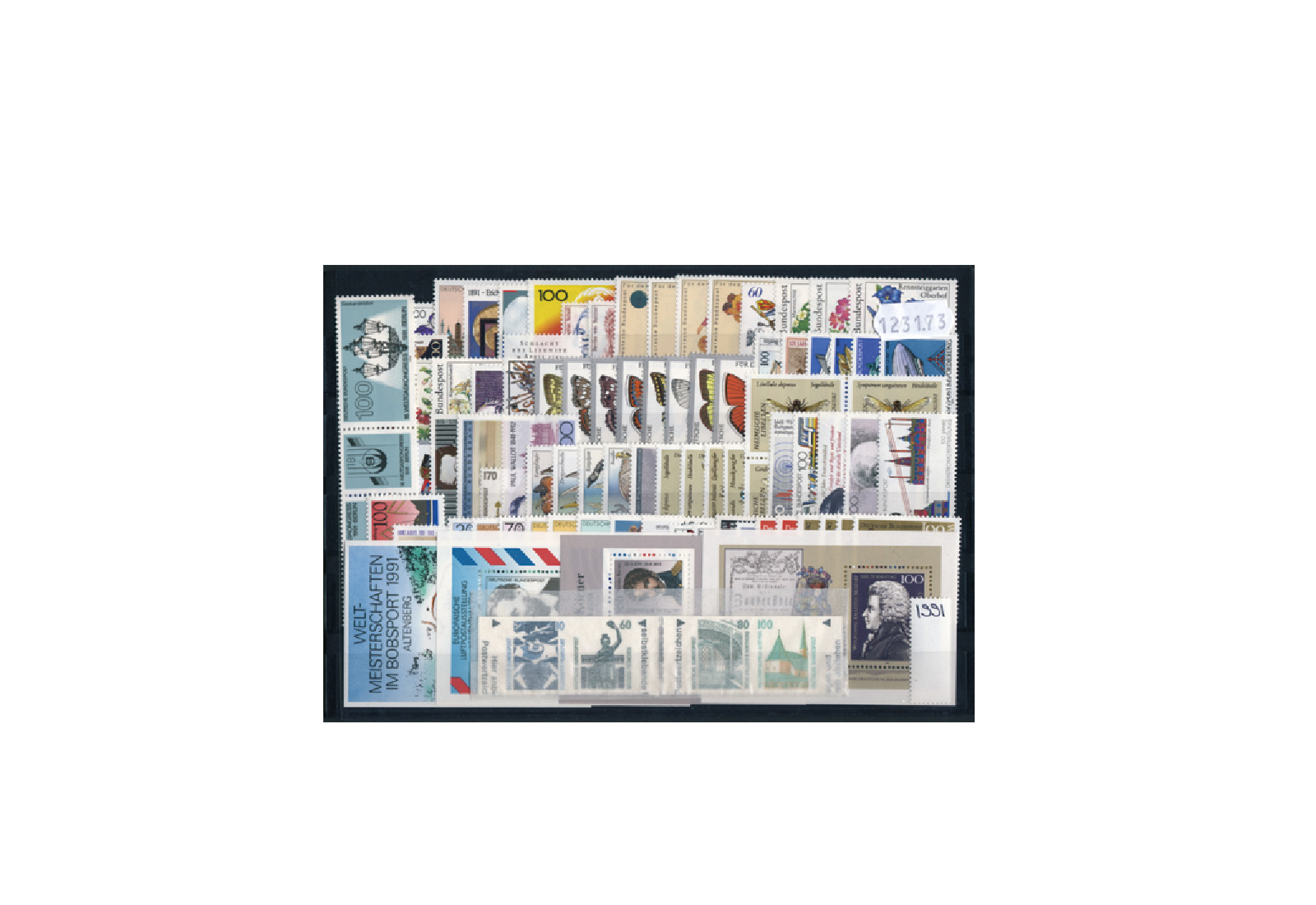 Briefmarken BRD Jahrgangssatz 1991 Michel-Nr. 1488-1581 postfrisch