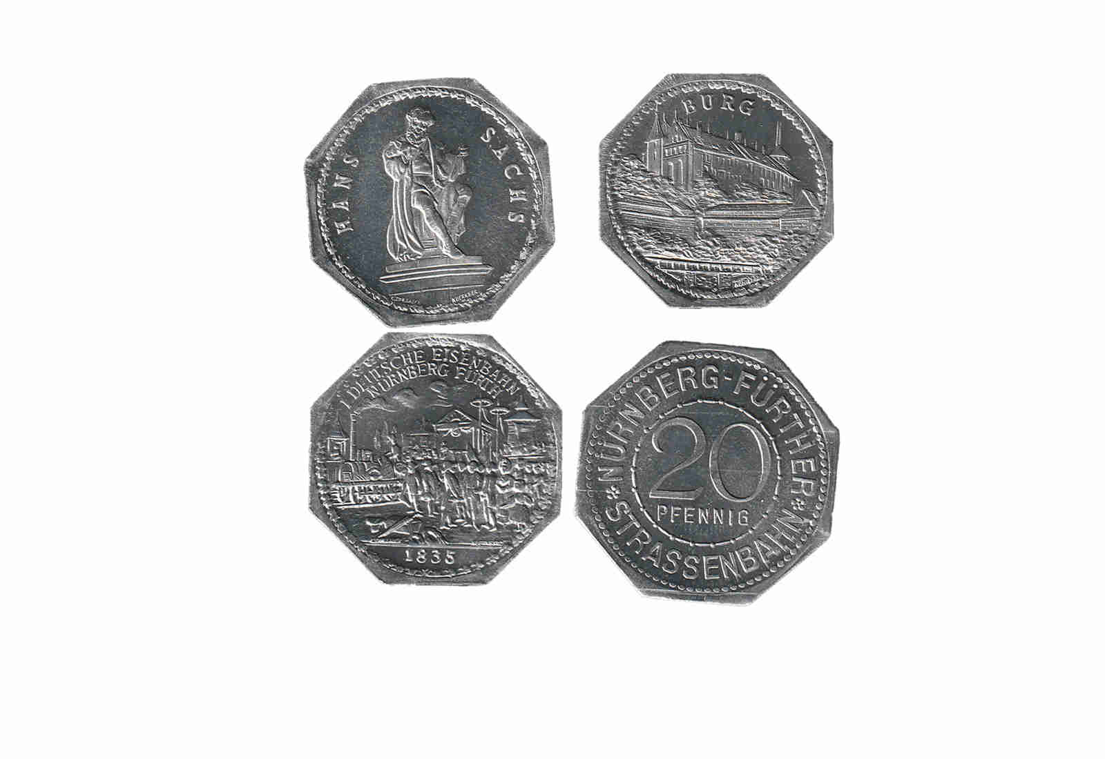Deutsches Notgeld 20 Pfennig 1921-1922  diverse Motive